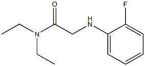 N,N-diethyl-2-[(2-fluorophenyl)amino]acetamide 구조식 이미지