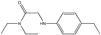 N,N-diethyl-2-[(4-ethylphenyl)amino]acetamide Structure