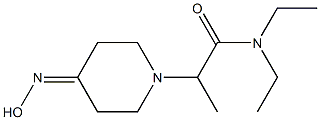 N,N-diethyl-2-[4-(hydroxyimino)piperidin-1-yl]propanamide Structure