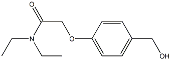 N,N-diethyl-2-[4-(hydroxymethyl)phenoxy]acetamide 구조식 이미지