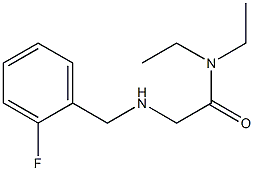 N,N-diethyl-2-{[(2-fluorophenyl)methyl]amino}acetamide 구조식 이미지