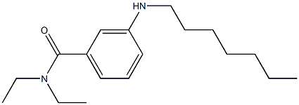 N,N-diethyl-3-(heptylamino)benzamide Structure