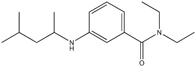 N,N-diethyl-3-[(4-methylpentan-2-yl)amino]benzamide 구조식 이미지