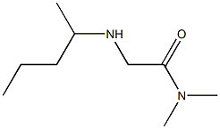 N,N-dimethyl-2-(pentan-2-ylamino)acetamide Structure