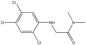 N,N-dimethyl-2-[(2,4,5-trichlorophenyl)amino]acetamide 구조식 이미지