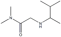 N,N-dimethyl-2-[(3-methylbutan-2-yl)amino]acetamide 구조식 이미지