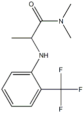 N,N-dimethyl-2-{[2-(trifluoromethyl)phenyl]amino}propanamide 구조식 이미지