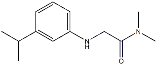 N,N-dimethyl-2-{[3-(propan-2-yl)phenyl]amino}acetamide 구조식 이미지