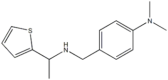 N,N-dimethyl-4-({[1-(thiophen-2-yl)ethyl]amino}methyl)aniline 구조식 이미지