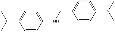 N,N-dimethyl-4-({[4-(propan-2-yl)phenyl]amino}methyl)aniline Structure