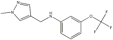 N-[(1-methyl-1H-pyrazol-4-yl)methyl]-3-(trifluoromethoxy)aniline 구조식 이미지