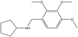 N-[(2,3,4-trimethoxyphenyl)methyl]cyclopentanamine 구조식 이미지