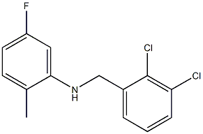 N-[(2,3-dichlorophenyl)methyl]-5-fluoro-2-methylaniline 구조식 이미지