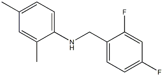 N-[(2,4-difluorophenyl)methyl]-2,4-dimethylaniline Structure