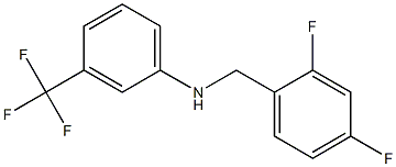 N-[(2,4-difluorophenyl)methyl]-3-(trifluoromethyl)aniline Structure