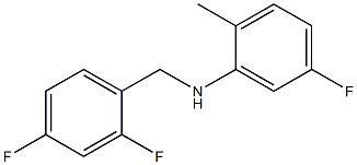 N-[(2,4-difluorophenyl)methyl]-5-fluoro-2-methylaniline 구조식 이미지