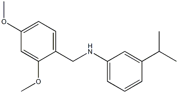 N-[(2,4-dimethoxyphenyl)methyl]-3-(propan-2-yl)aniline 구조식 이미지