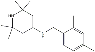 N-[(2,4-dimethylphenyl)methyl]-2,2,6,6-tetramethylpiperidin-4-amine 구조식 이미지