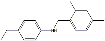 N-[(2,4-dimethylphenyl)methyl]-4-ethylaniline Structure