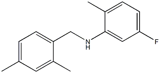 N-[(2,4-dimethylphenyl)methyl]-5-fluoro-2-methylaniline 구조식 이미지