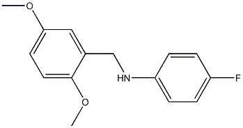 N-[(2,5-dimethoxyphenyl)methyl]-4-fluoroaniline 구조식 이미지