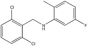 N-[(2,6-dichlorophenyl)methyl]-5-fluoro-2-methylaniline Structure