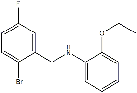 N-[(2-bromo-5-fluorophenyl)methyl]-2-ethoxyaniline Structure