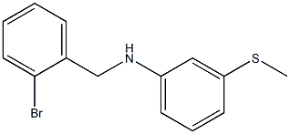 N-[(2-bromophenyl)methyl]-3-(methylsulfanyl)aniline 구조식 이미지