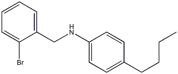 N-[(2-bromophenyl)methyl]-4-butylaniline Structure