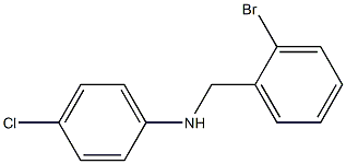 N-[(2-bromophenyl)methyl]-4-chloroaniline 구조식 이미지