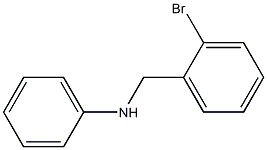 N-[(2-bromophenyl)methyl]aniline 구조식 이미지