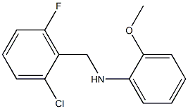 N-[(2-chloro-6-fluorophenyl)methyl]-2-methoxyaniline 구조식 이미지