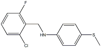 N-[(2-chloro-6-fluorophenyl)methyl]-4-(methylsulfanyl)aniline Structure