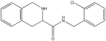 N-[(2-chlorophenyl)methyl]-1,2,3,4-tetrahydroisoquinoline-3-carboxamide 구조식 이미지