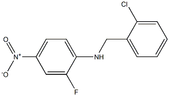 N-[(2-chlorophenyl)methyl]-2-fluoro-4-nitroaniline 구조식 이미지