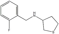 N-[(2-fluorophenyl)methyl]thiolan-3-amine 구조식 이미지