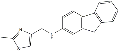 N-[(2-methyl-1,3-thiazol-4-yl)methyl]-9H-fluoren-2-amine 구조식 이미지