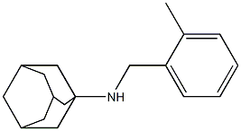 N-[(2-methylphenyl)methyl]adamantan-1-amine 구조식 이미지