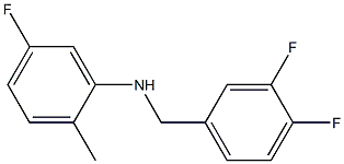 N-[(3,4-difluorophenyl)methyl]-5-fluoro-2-methylaniline 구조식 이미지