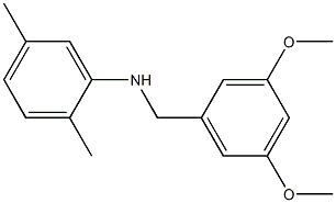 N-[(3,5-dimethoxyphenyl)methyl]-2,5-dimethylaniline Structure