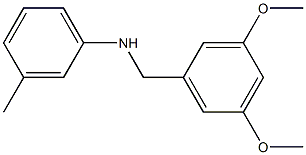 N-[(3,5-dimethoxyphenyl)methyl]-3-methylaniline 구조식 이미지