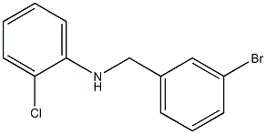 N-[(3-bromophenyl)methyl]-2-chloroaniline 구조식 이미지