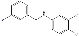 N-[(3-bromophenyl)methyl]-3,4-dichloroaniline 구조식 이미지