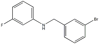 N-[(3-bromophenyl)methyl]-3-fluoroaniline 구조식 이미지