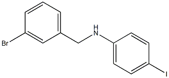 N-[(3-bromophenyl)methyl]-4-iodoaniline 구조식 이미지