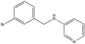 N-[(3-bromophenyl)methyl]pyridin-3-amine 구조식 이미지