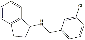 N-[(3-chlorophenyl)methyl]-2,3-dihydro-1H-inden-1-amine 구조식 이미지