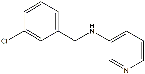 N-[(3-chlorophenyl)methyl]pyridin-3-amine 구조식 이미지