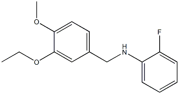 N-[(3-ethoxy-4-methoxyphenyl)methyl]-2-fluoroaniline 구조식 이미지