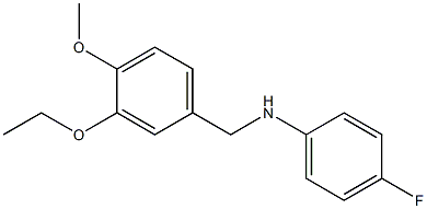 N-[(3-ethoxy-4-methoxyphenyl)methyl]-4-fluoroaniline 구조식 이미지